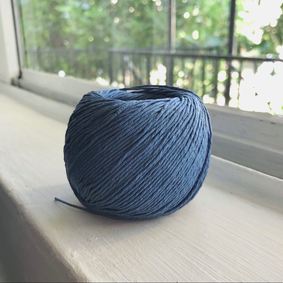 Smokey Blue Hemp Square-Knot Bracelet - Picture 4 of 4